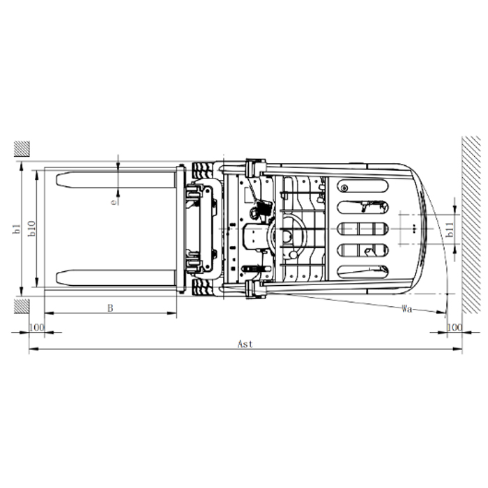 Электрический вилочный погрузчик с противовесом JIALIFT EGS12FD